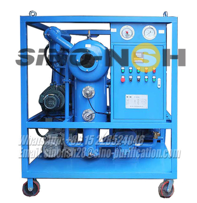 High Vacuum Transformer Oil Purifier Insulating Oil Dehydration Degassing Movable