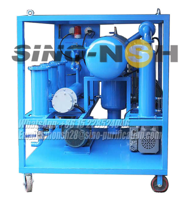 High Vacuum Transformer Oil Purifier Insulating Oil Dehydration Degassing Movable