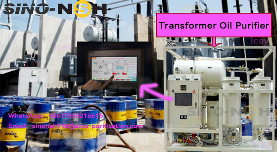 600-18000L/H Model VFD Transformer Oil Purifier Model  with PLC operation control