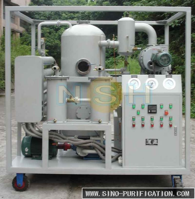 Stationary Vacuum Oil Purifier Operating Pressure Under 0.2MPa 380V Three-Phase Low Noise