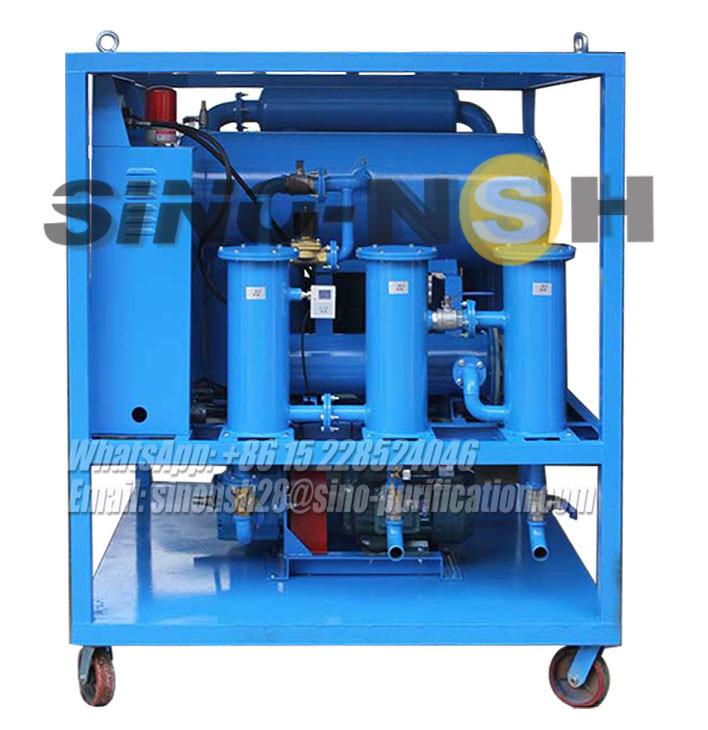 High Vacuum Transformer Oil Purifier Insulating Oil Dehydration Degassing Movable