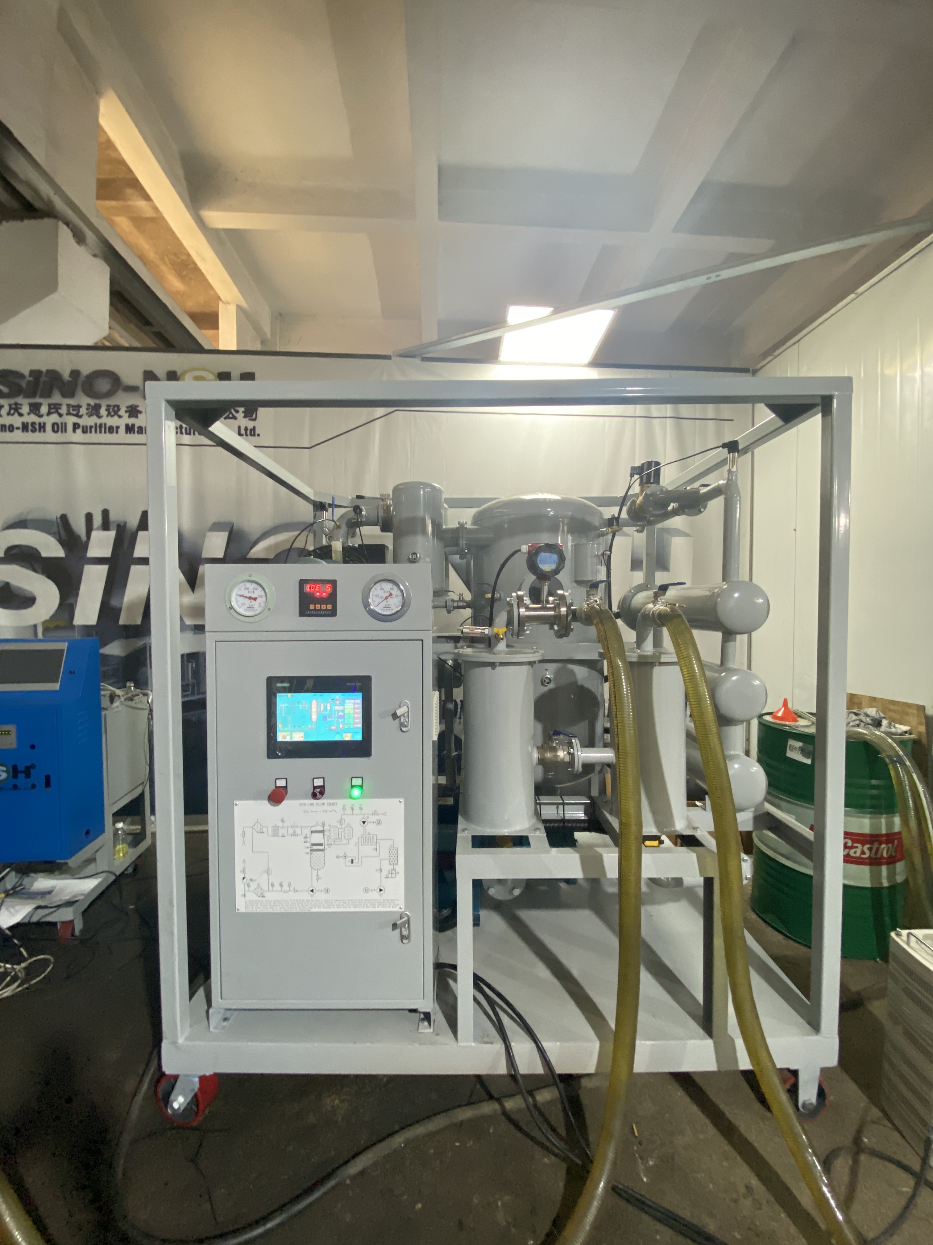 600-18000L/H Model VFD Transformer Oil Purifier Model  with PLC operation control