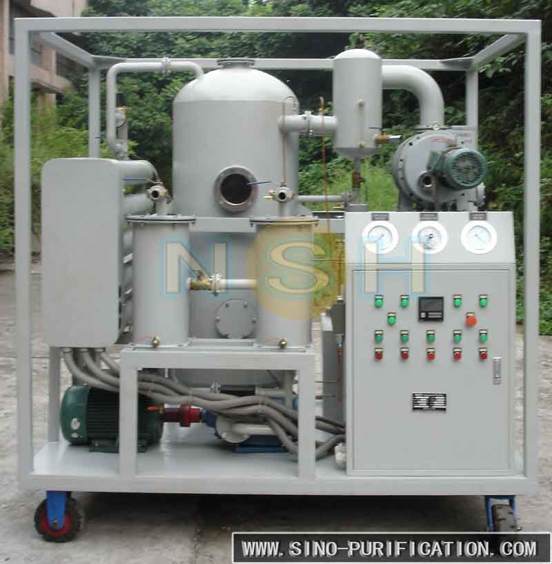 Stationary Vacuum Oil Purifier Operating Pressure Under 0.2MPa 380V Three-Phase Low Noise