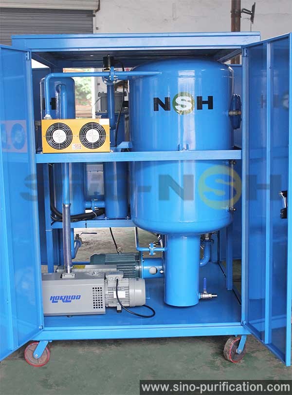 6000L/H 380V Carbon Steel Turbine Oil Purifier with Electric Heating and High Water Degassing Efficiency