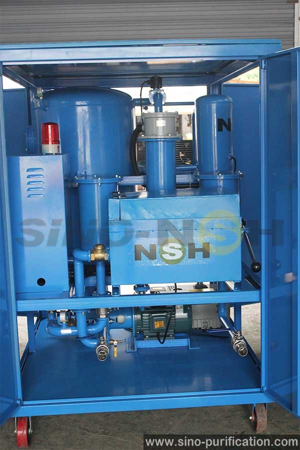 6000L/H 380V Carbon Steel Turbine Oil Purifier with Electric Heating and High Water Degassing Efficiency