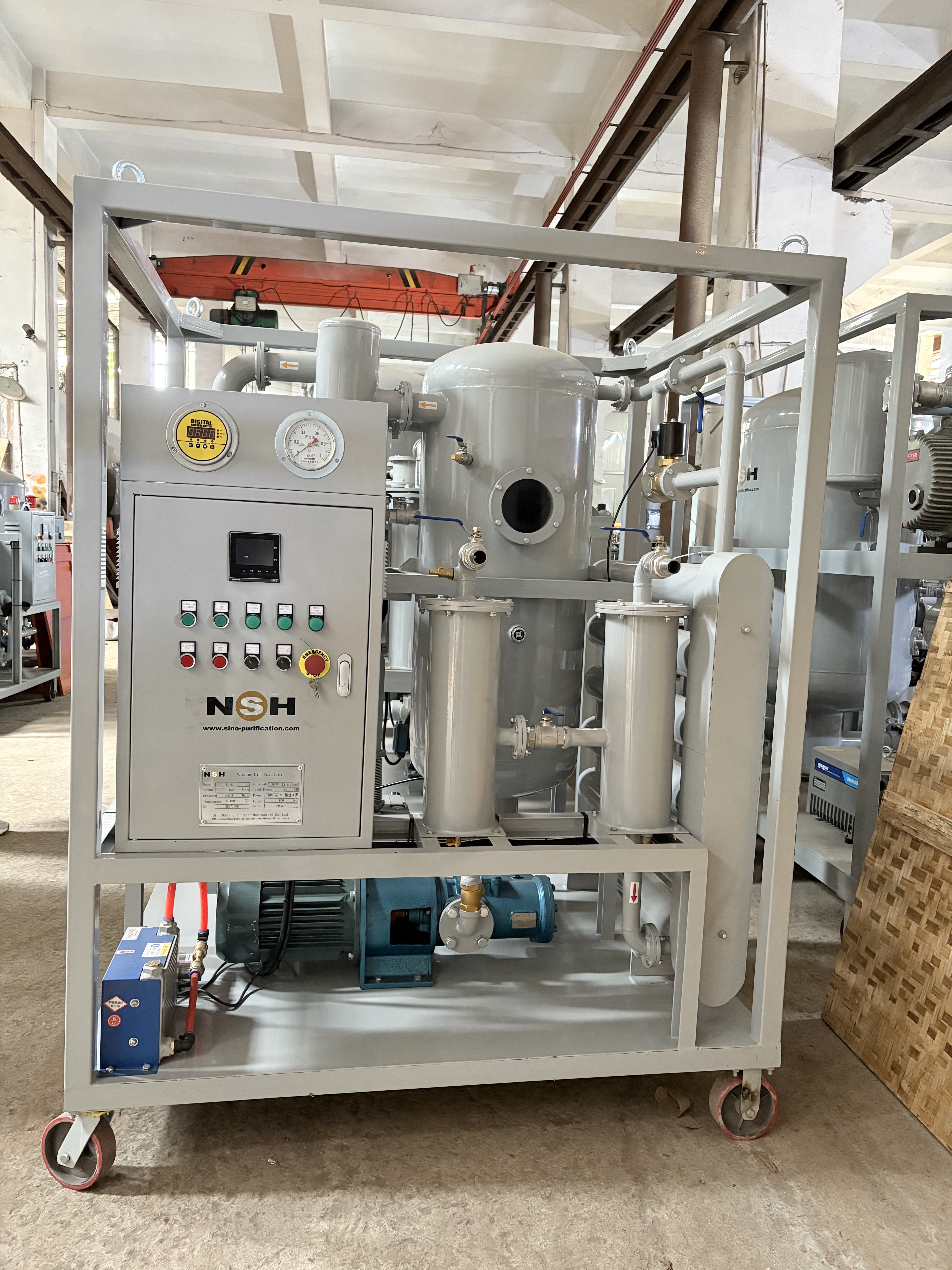 High vacuum double-stage transformer oil purification plant, insulation oil, dielectric oil, capacity:3000 liters/hour